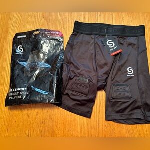 Black Hockey Compression Jill Shorts